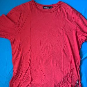 TOPMAN Plain Red T-Shirt